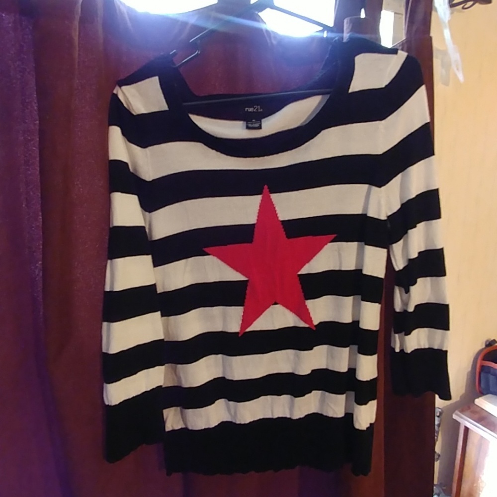 Rue21 Striped Star sweater